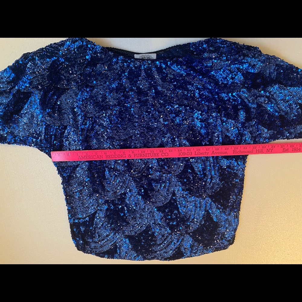 Beautiful, Brand New, Intricate, Sequined Top - Picture 9 of 12